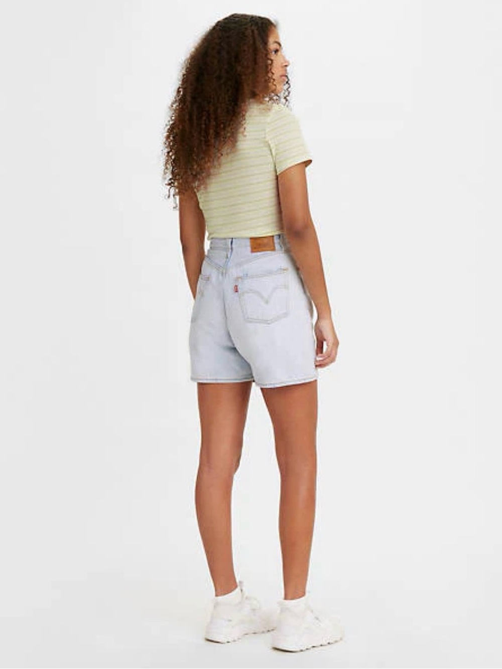 Levi’s Premium Ribcage High Rise Denim Shorts Women’s Size 26 Friendly Reminder - Picture 15 of 15